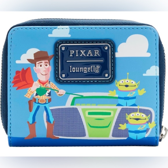 LOUNGEFLY Pixar Moments Toy Story Jessie & Buzz Zip Around Wallet, NWT - Picture 2 of 4